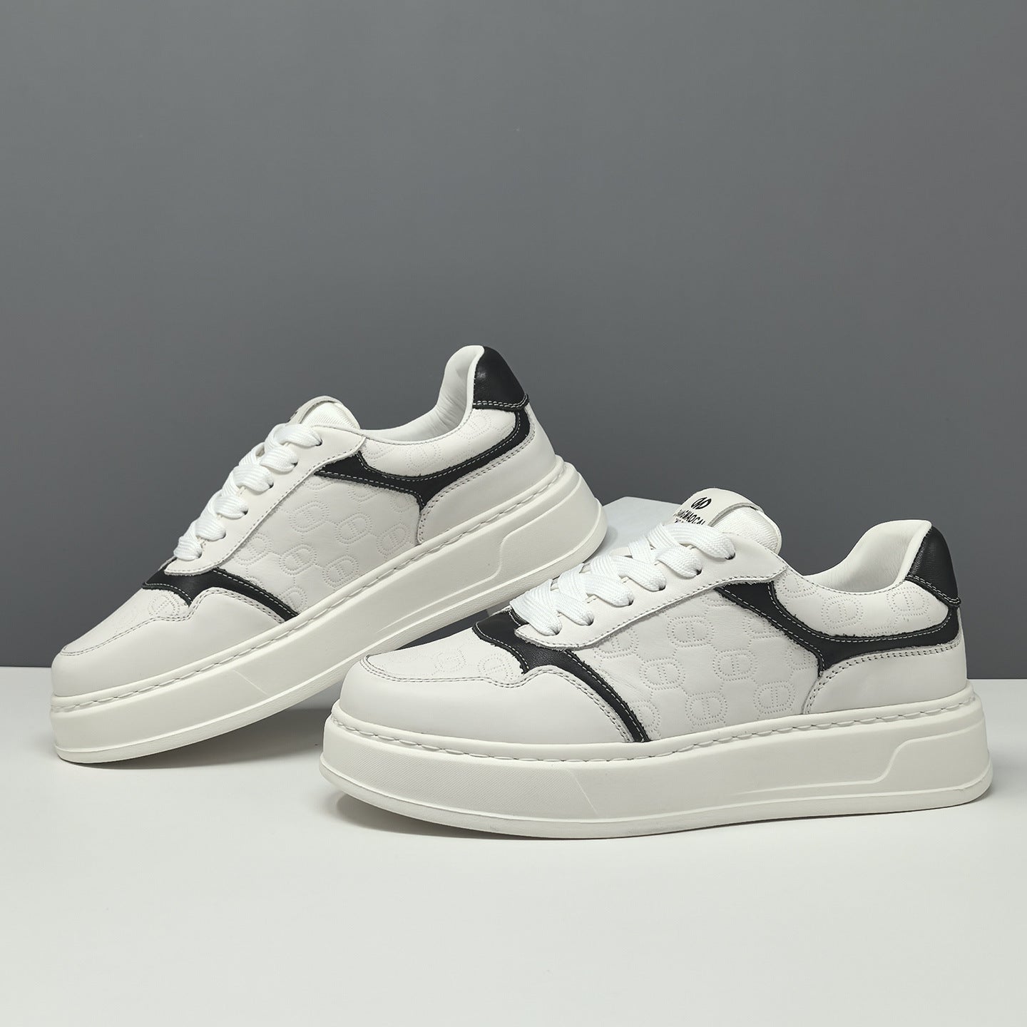 Men's Fashion Breathable Leather Casual Court Sneakers-RAIIFY