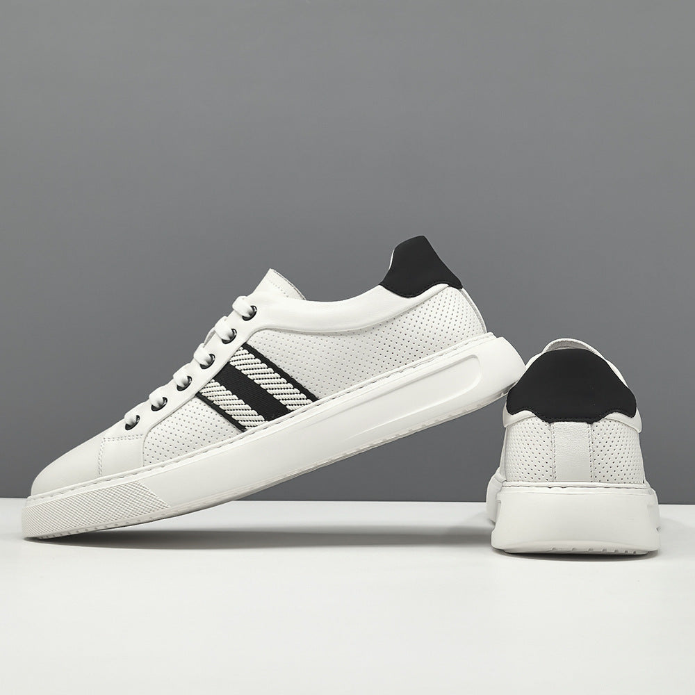 Men's Fashion Breathable Leather Flat Slip-on Casual shoes-RAIIFY