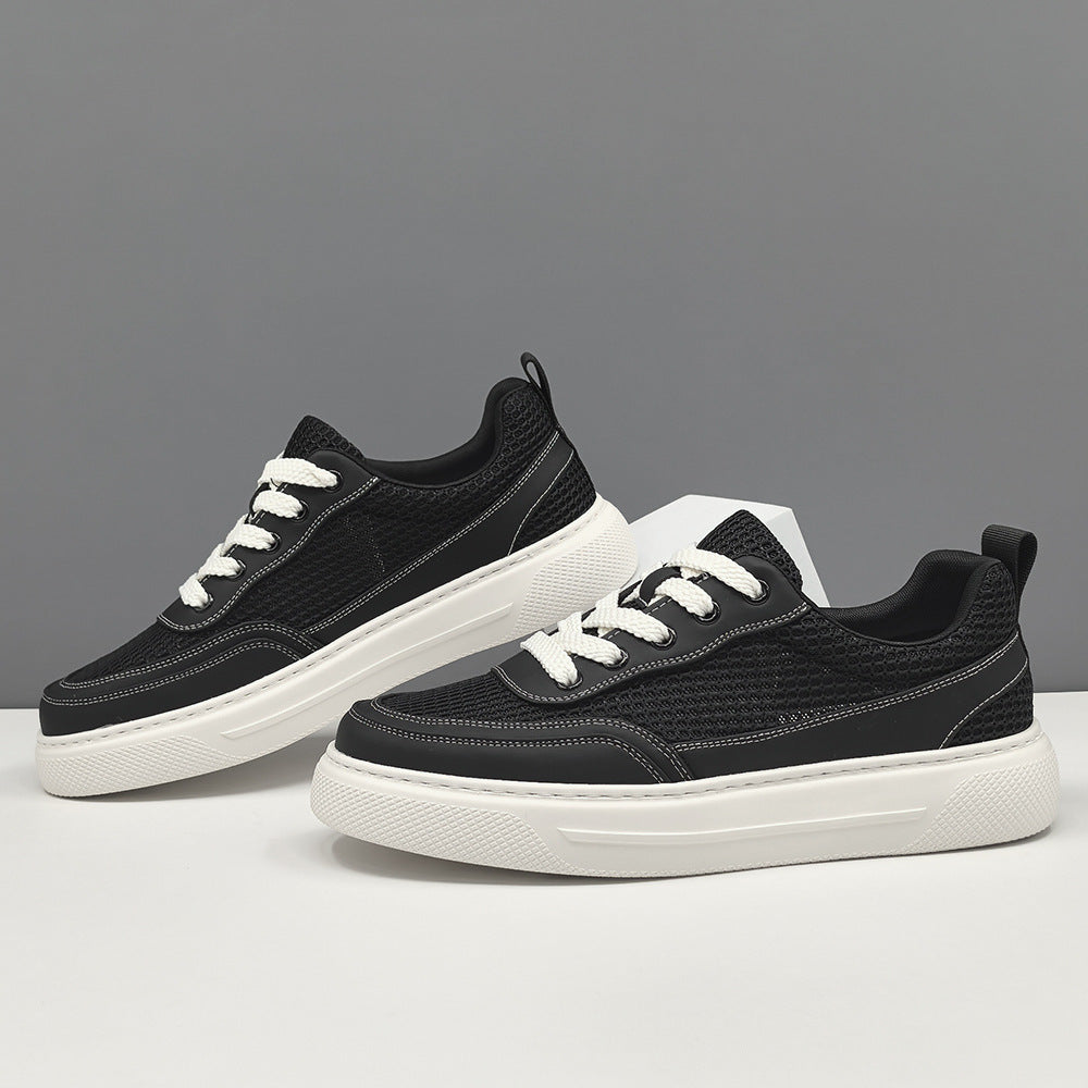 Men Minimalism Plain Breathable Mesh Casual Sneakers-RAIIFY