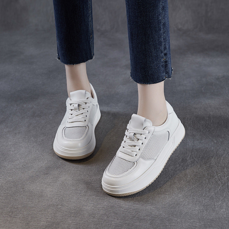 Women Minimalism Fashion Breathable Mesh Flat Sneakers-RAIIFY