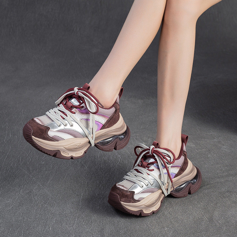 Women's Fashion Breathable Mesh Chunky Sneakers-RAIIFY