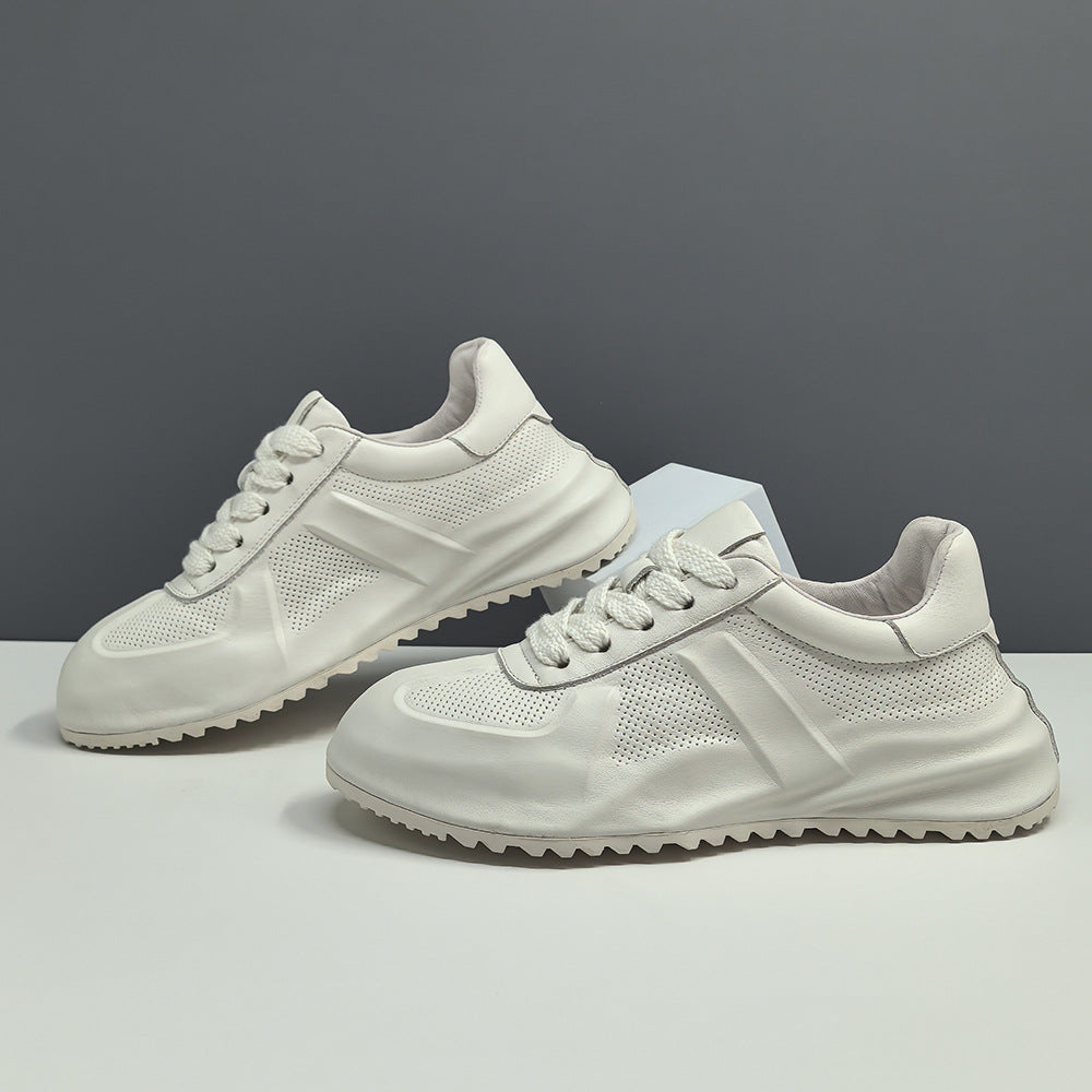 Men Stylish Leather Chunky Sole Casual Shoes-RAIIFY