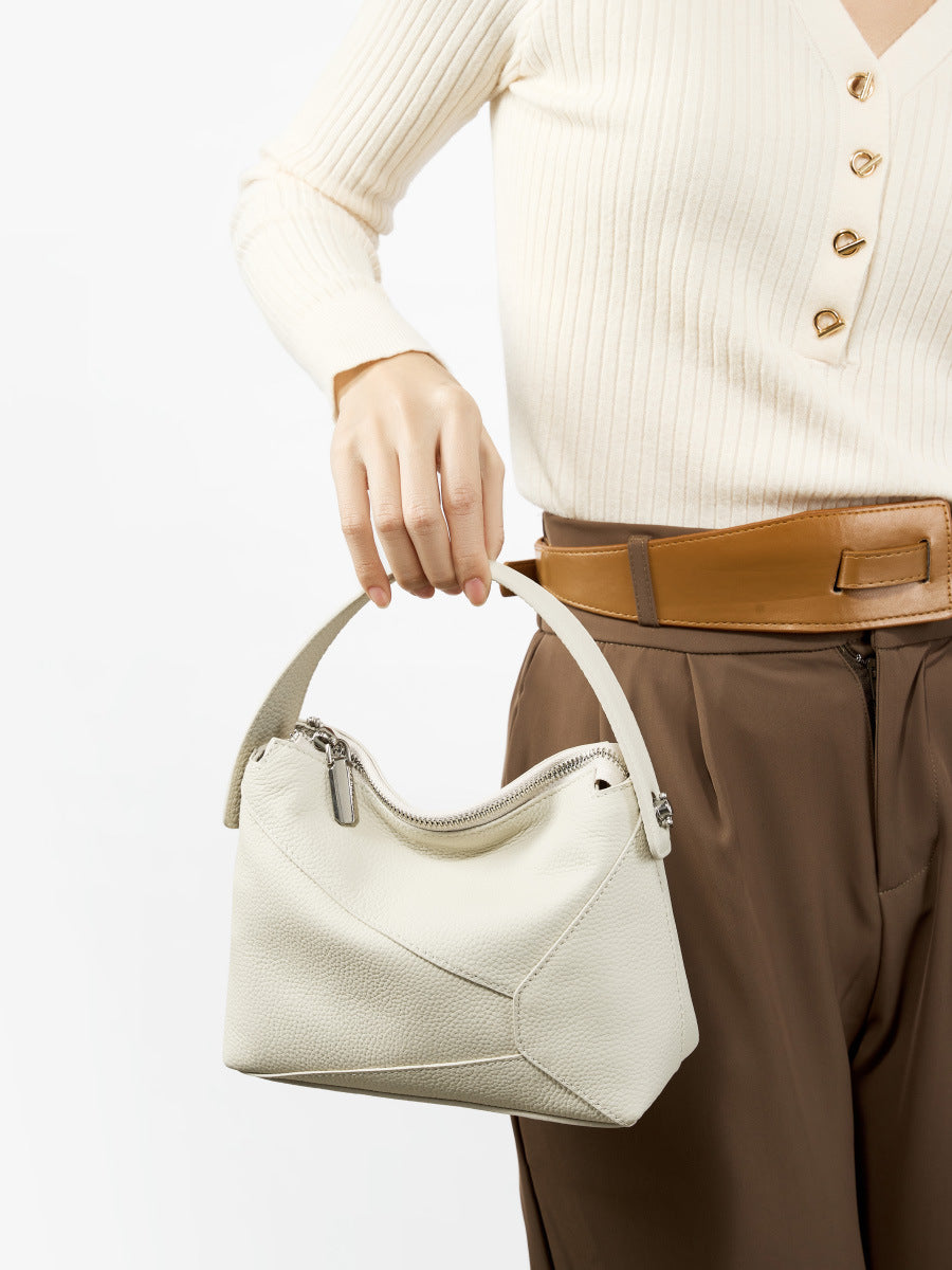 Women Stylish Plain Soft Leather Cross Body Purse-RAIIFY