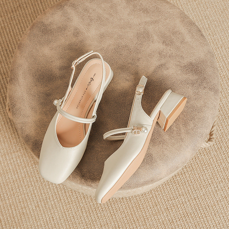 Women Retro Minimalism Close Toe Casual Sandals-RAIIFY