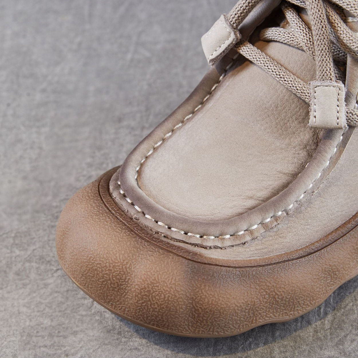 Women's Vintage Leather Casual Flat Ankle Boots-RAIIFY