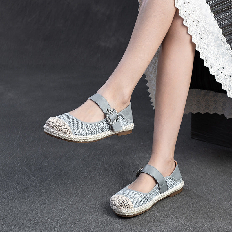 Women Minimalism Breathable Mesh Flat Casual Shoes-RAIIFY