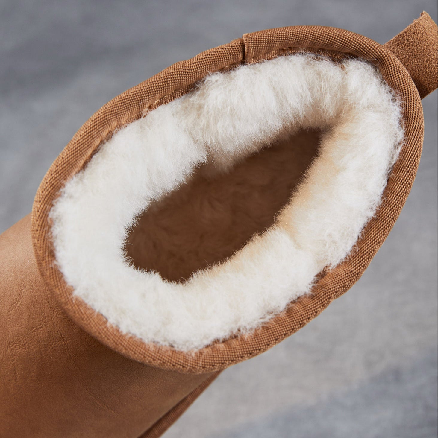 Women's Winter Furred Suede Flat Ankle Boots-RAIIFY