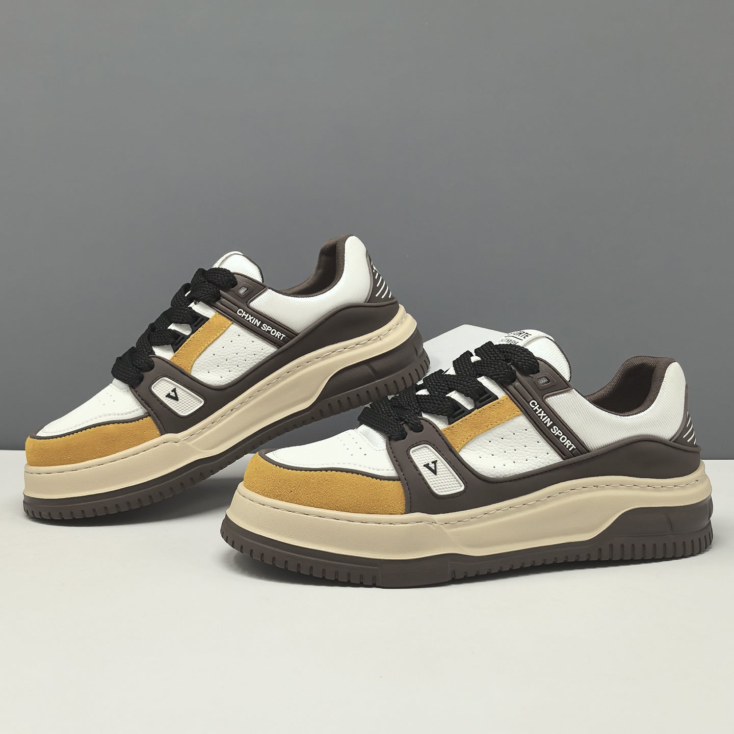 Men's Stylish Breathable Leather Casual Sneakers-RAIIFY