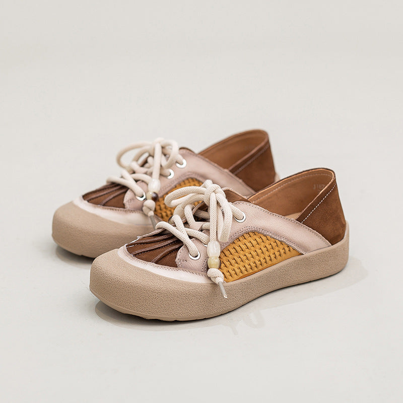 Women's Chic Genuine Leather Casual Flat Shoes-RAIIFY