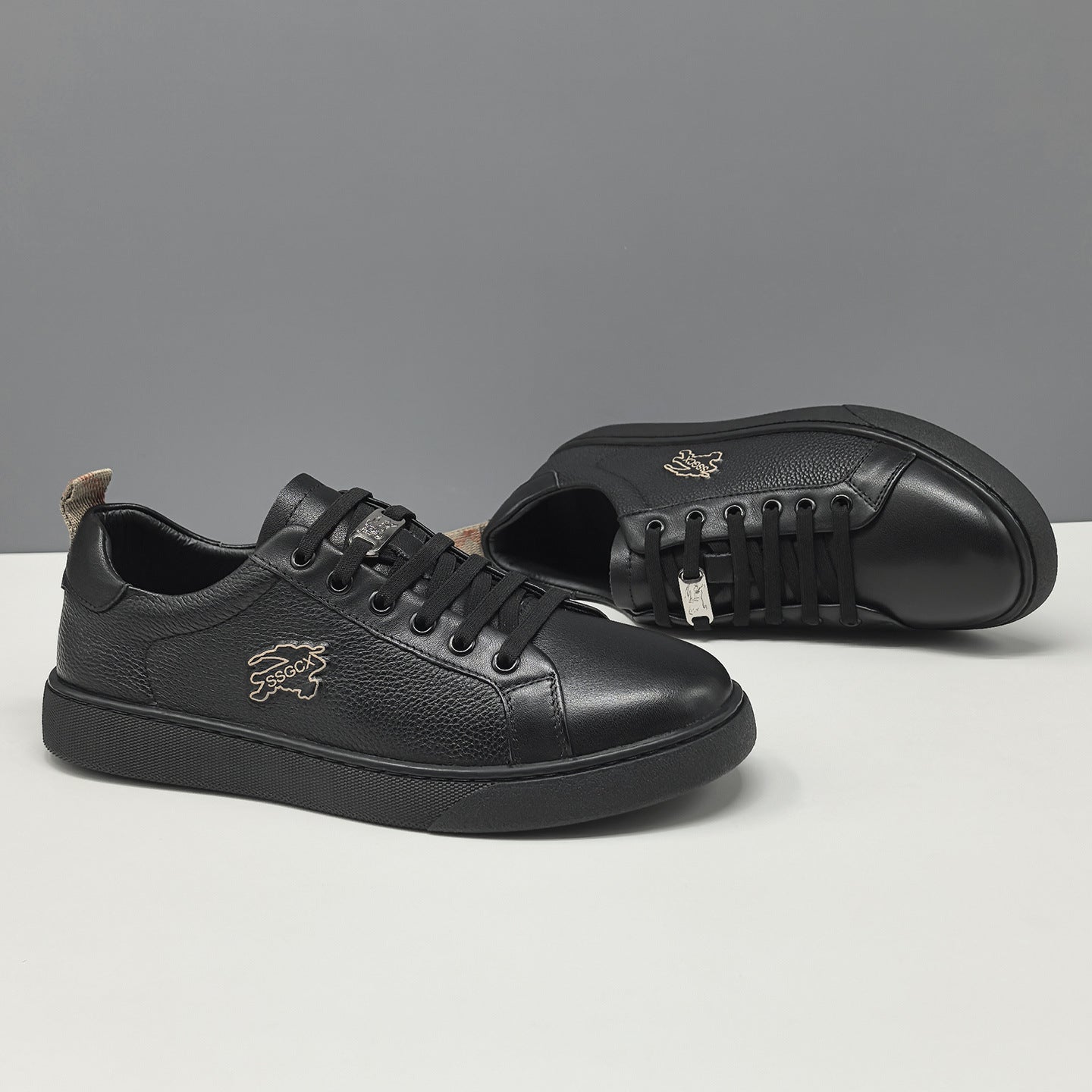 Men's Fashion Leather Flat Slip-on Casual Shoes-RAIIFY