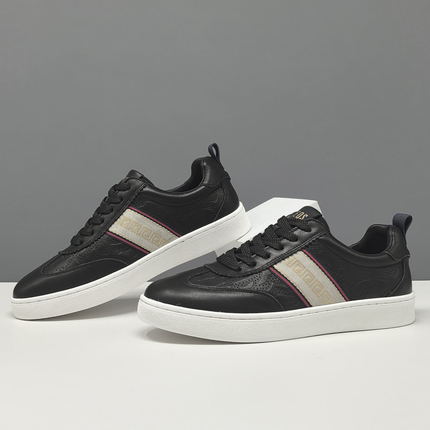 Men's Fashion Leather Slip-on Flat Casual Shoes-RAIIFY