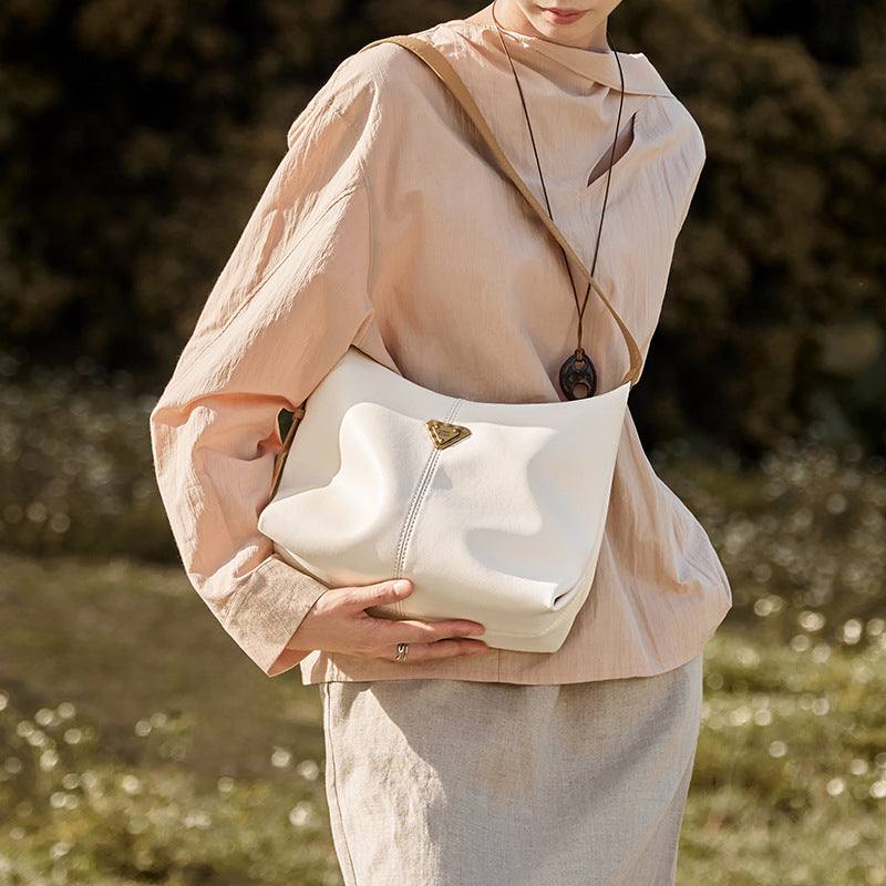 Women's Fashion Soft Leather Casual Tote Bag-RAIIFY