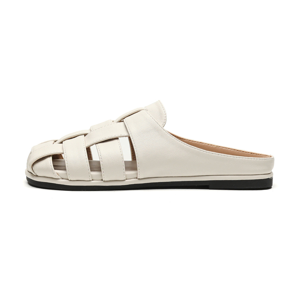 Women Handmade Plaited Soft Leather Casual Sandals-RAIIFY