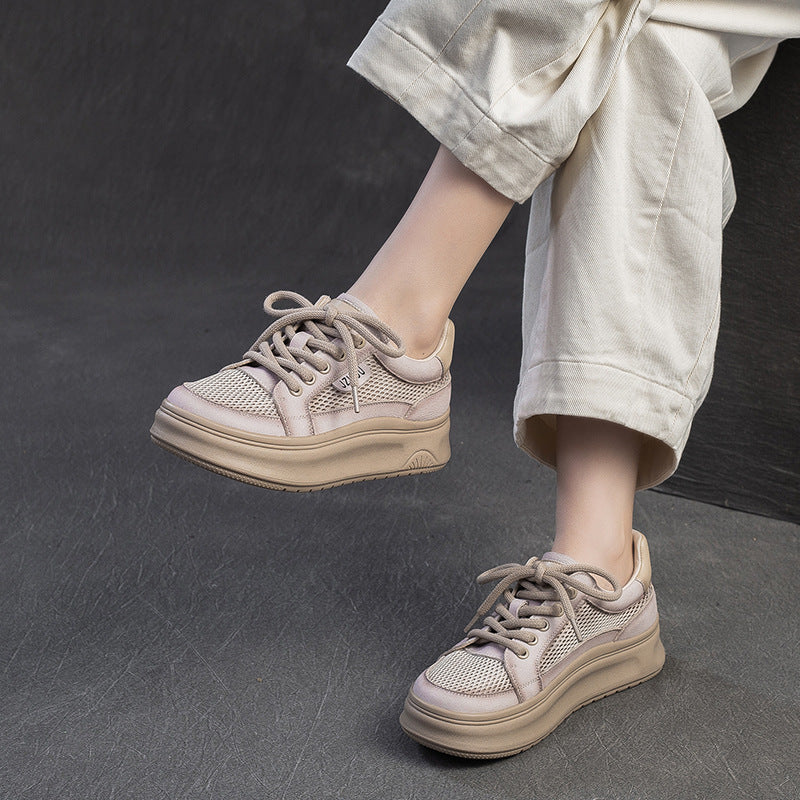 Women Fashion Breathable Mesh Flat Casual Shoes-RAIIFY