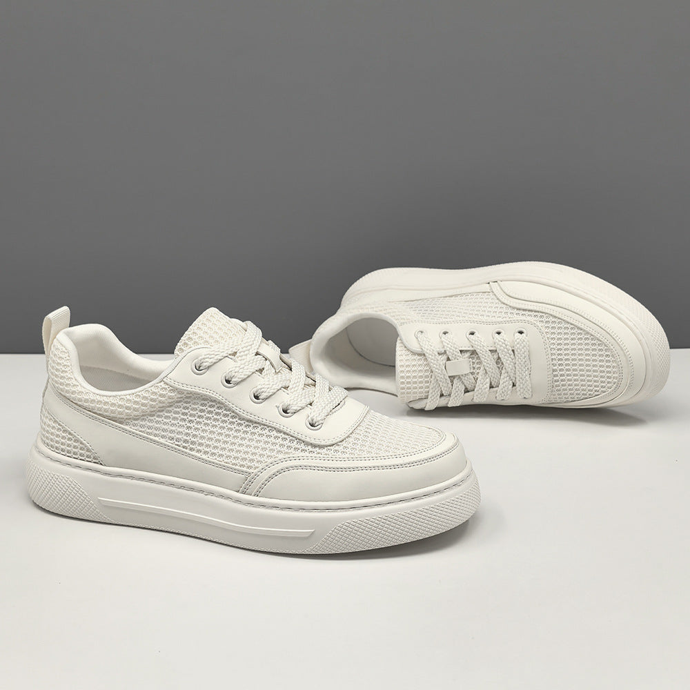 Men Minimalism Plain Breathable Mesh Casual Sneakers-RAIIFY