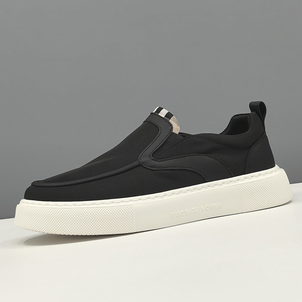 Men Minimalism Plain Canvas Slip-on Casual Shoes-RAIIFY