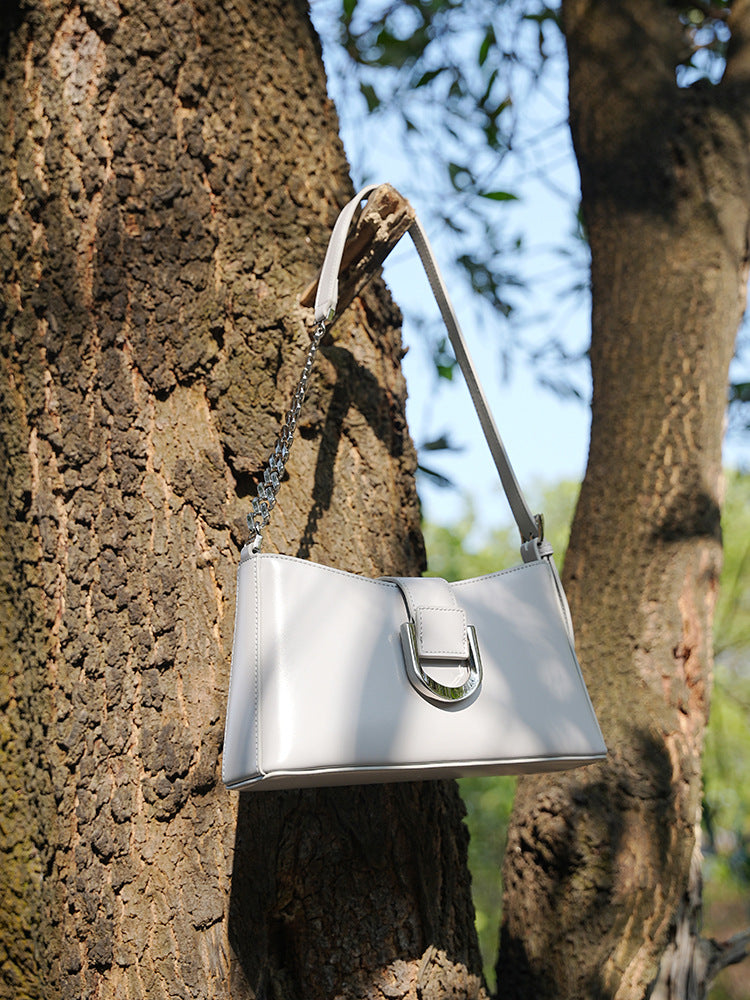 Women Stylish Leather Chian Strap Shoulder Bag-RAIIFY