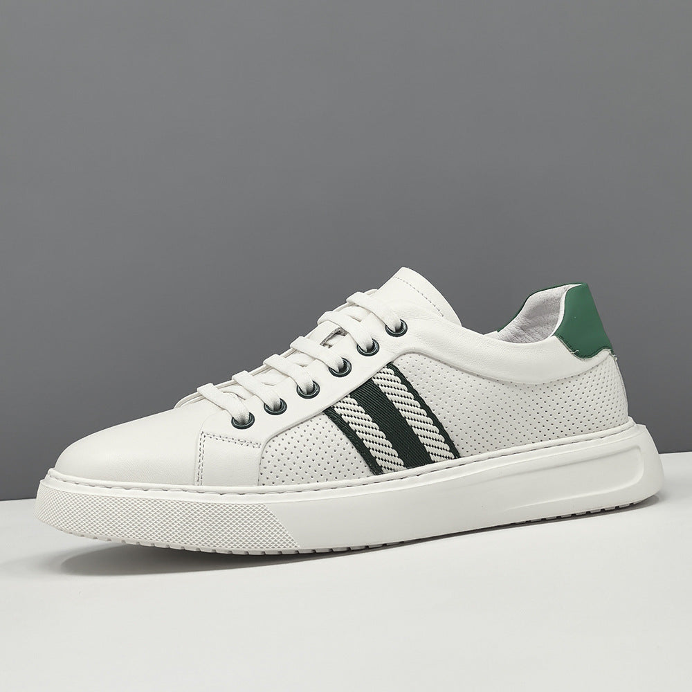 Men's Fashion Breathable Leather Flat Slip-on Casual shoes-RAIIFY