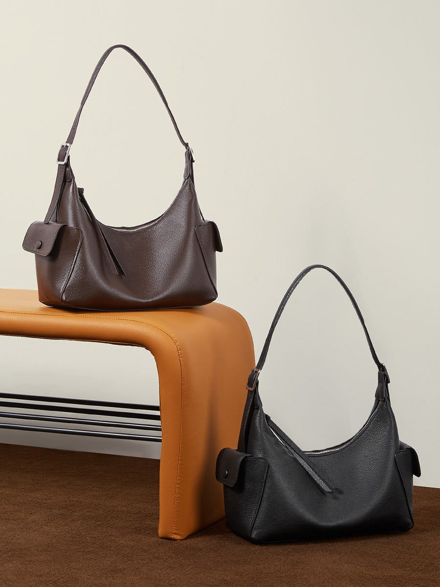 Women's Fashion Leather Hobo Shoulder Crossbody Bag-RAIIFY