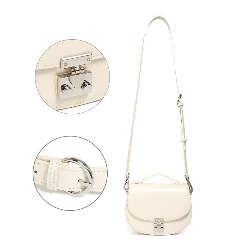 Women Plain Leather Fashion Casual Mini Cross Body Bag-RAIIFY