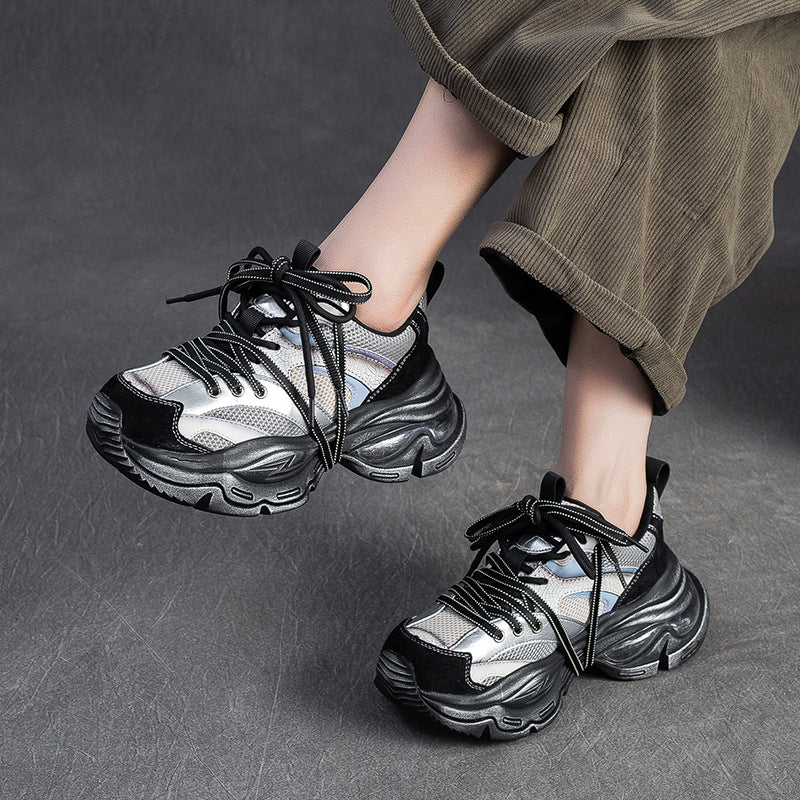 Women's Fashion Breathable Mesh Chunky Sneakers-RAIIFY