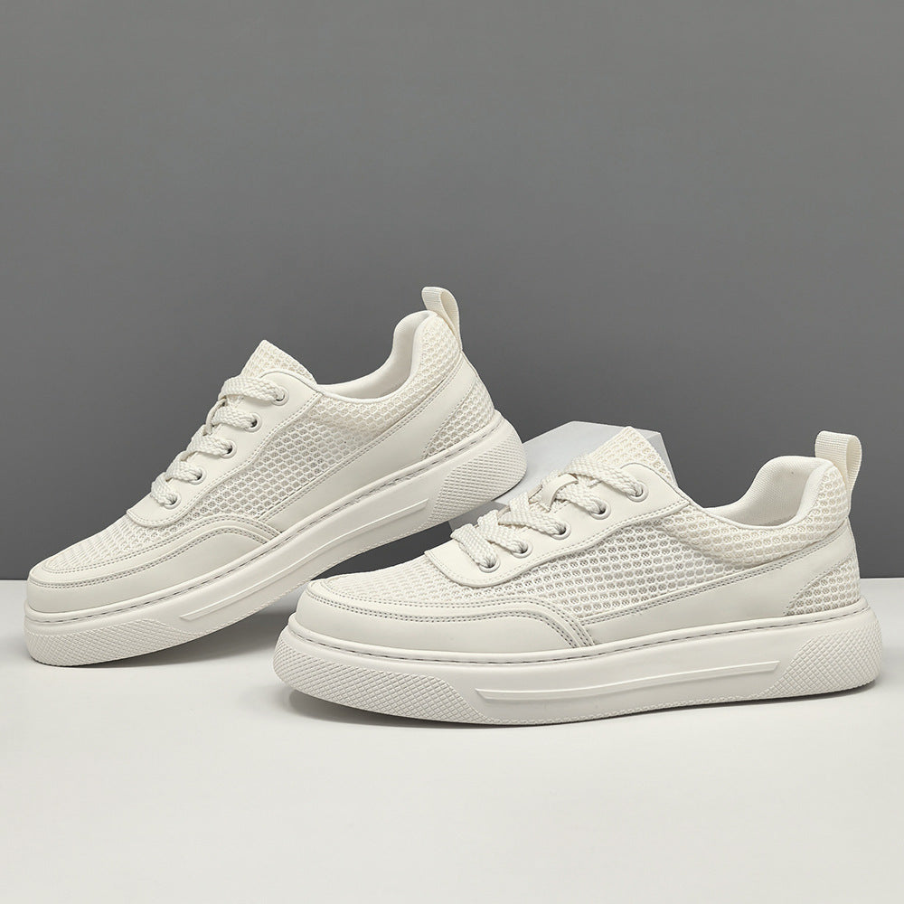 Men Minimalism Plain Breathable Mesh Casual Sneakers-RAIIFY