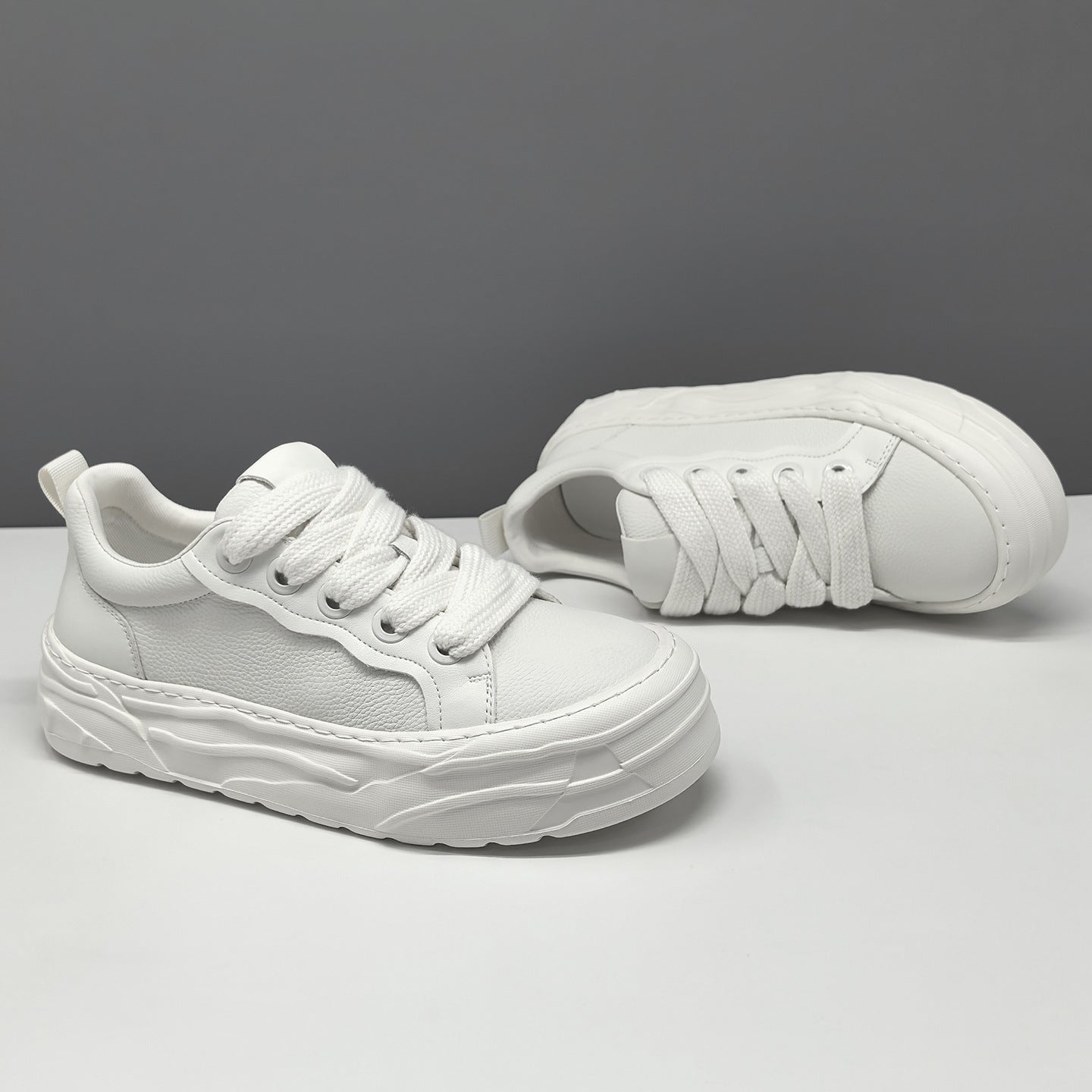 Men's Fashion Leather Minimalist Casual Sneakers-RAIIFY