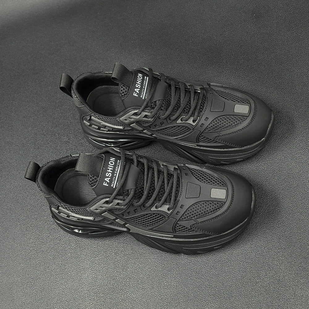 Men Breathable Mesh Fashion Thick Soled Casual Sneakers-RAIIFY