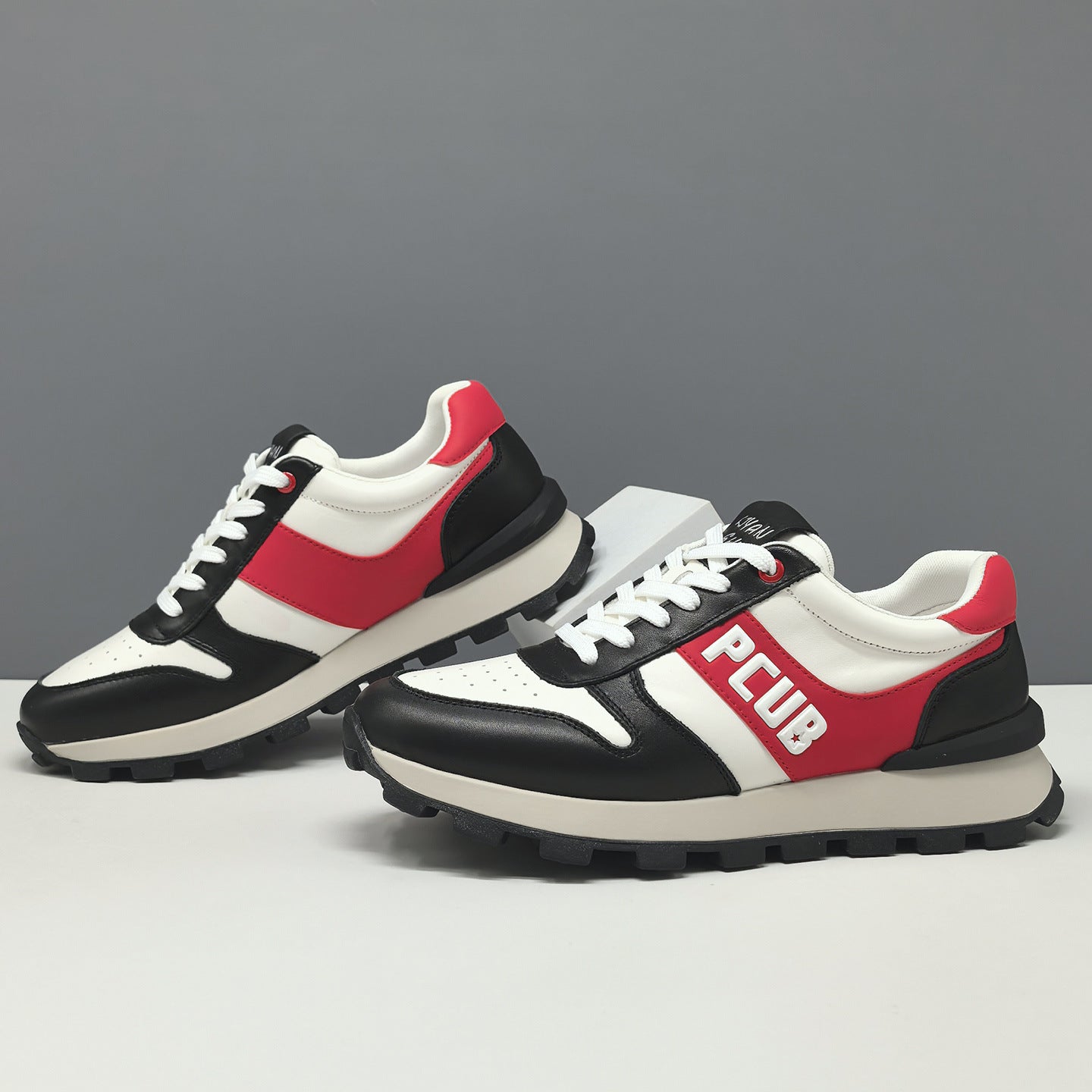 Men's Fashion Breathable Leather Casual Sneakers-RAIIFY