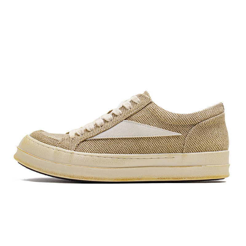 Men's Minimalism Plain Flat Casual Canvas Shoes-RAIIFY