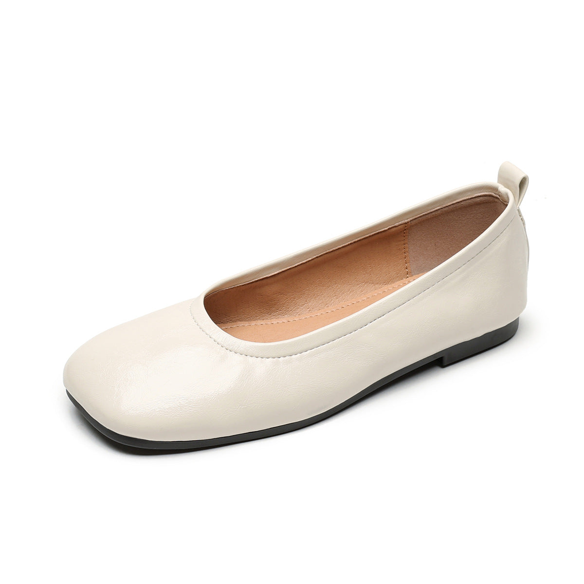 Women's Square Toe Slip-On Casual Soft Flats-RAIIFY