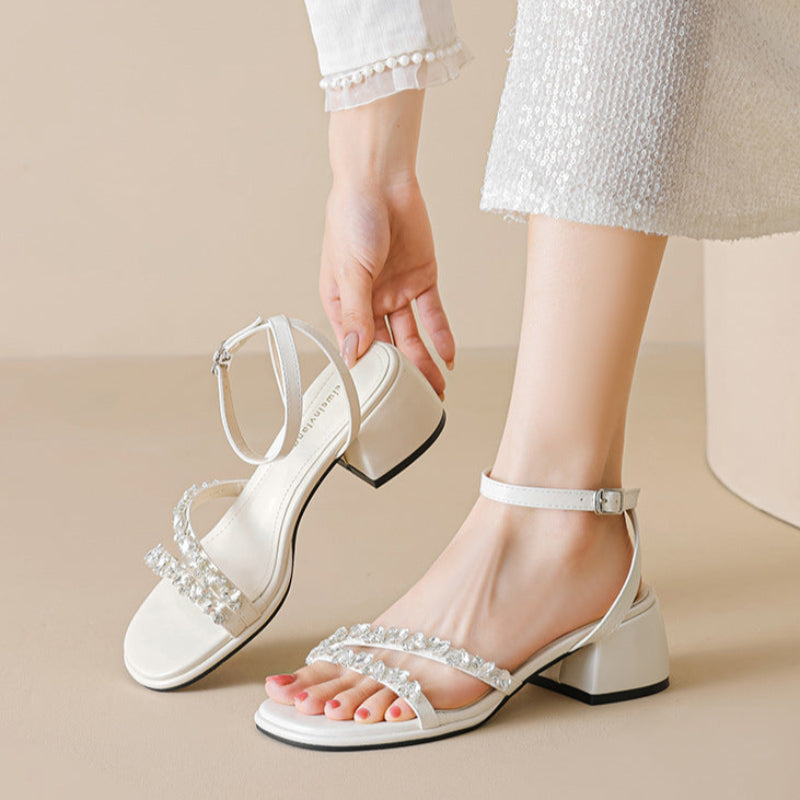 Women's Summer One-Stap Fashion Casual Block Sandals-RAIIFY