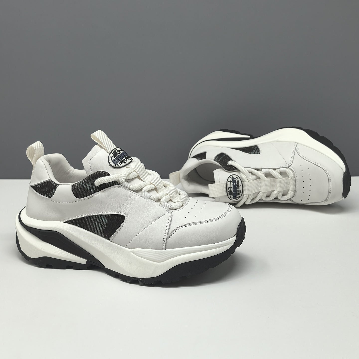 Men's Fashion Breathable Leather Casual Sneakers-RAIIFY