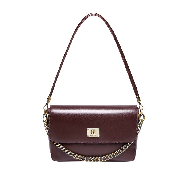 Women's Elegant Fashion Leather Chain Shoulder Bag-RAIIFY