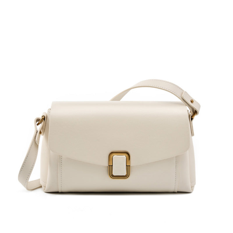 Women Fashion Plain Leather Shoulder Satchel Bag-RAIIFY
