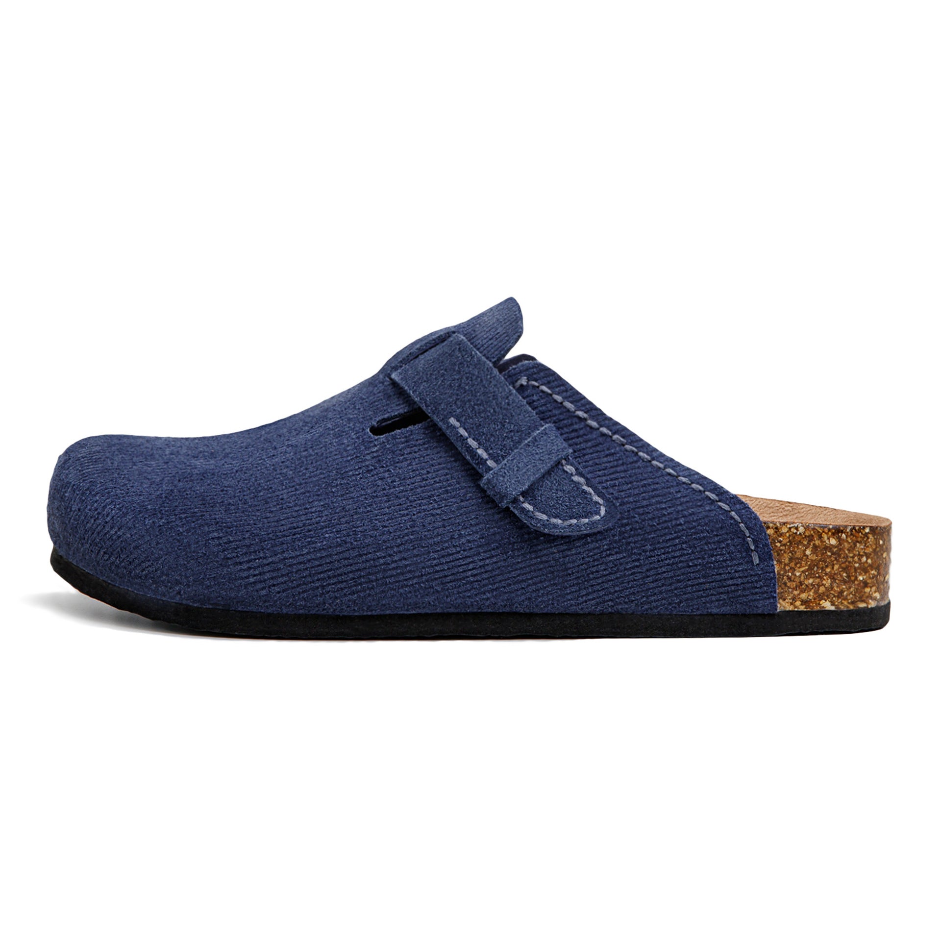 Men's Retro Suede Cork Footbed Comfort Mules-RAIIFY