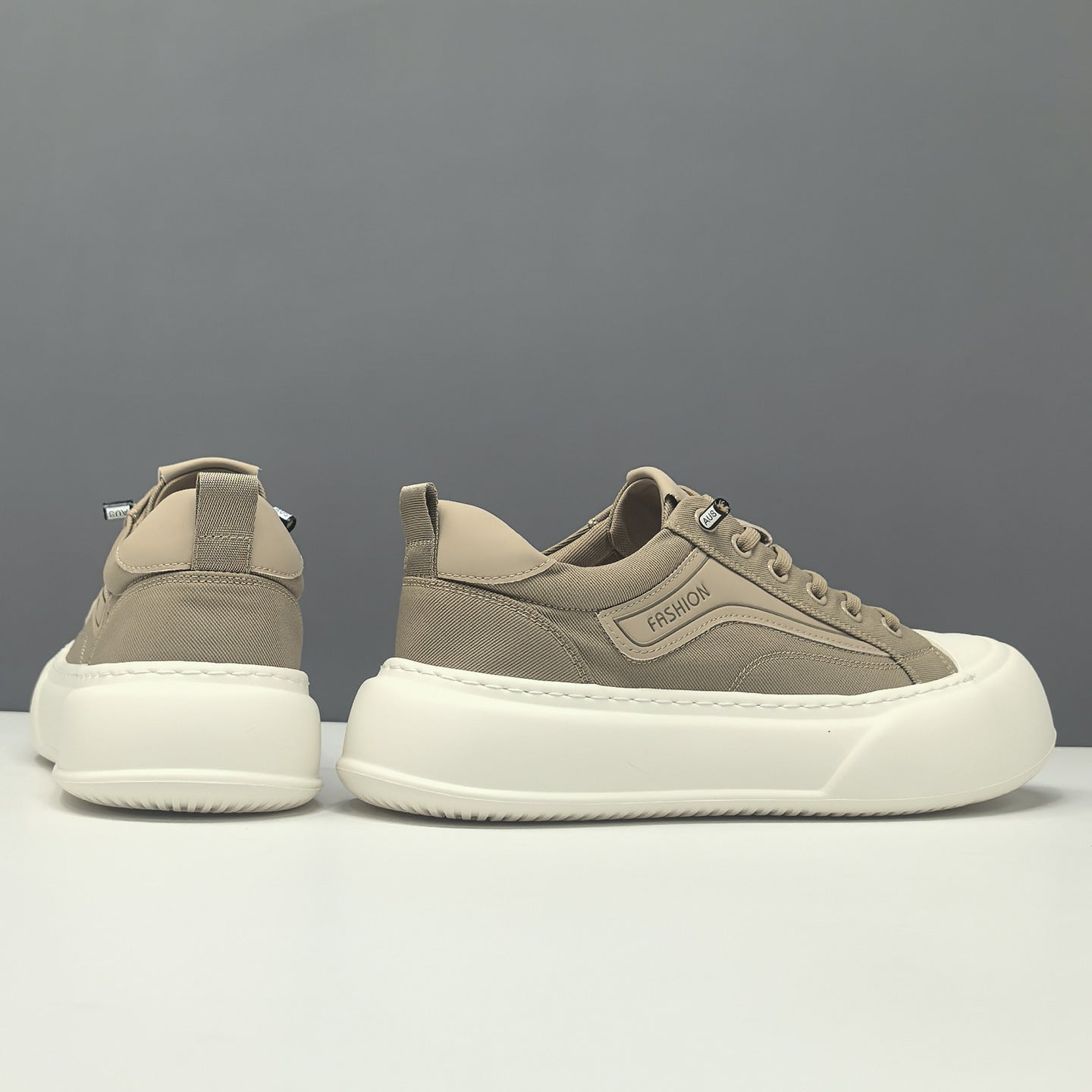 Men's Breathable Canvas Thick Sole Casual Board Shoes-RAIIFY