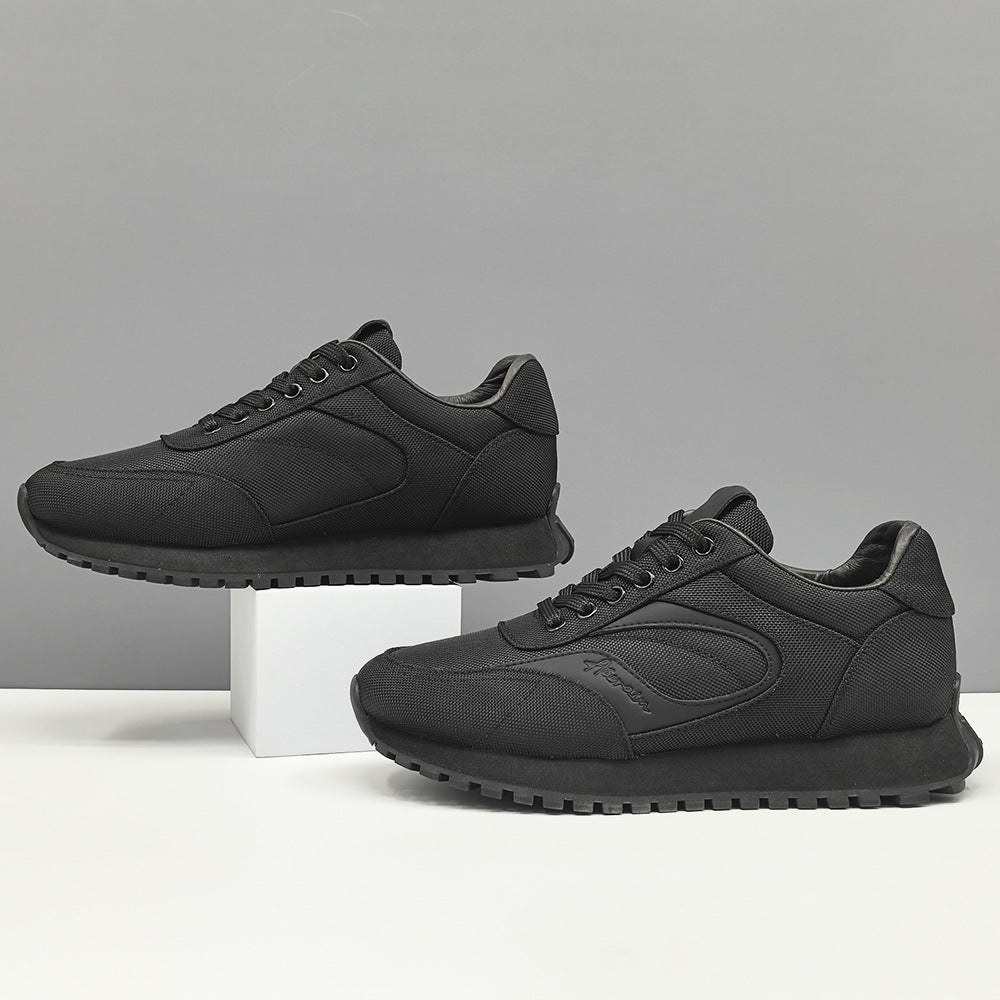 Men Minimalism Plain Breathable Canvas Dad Shoes-RAIIFY
