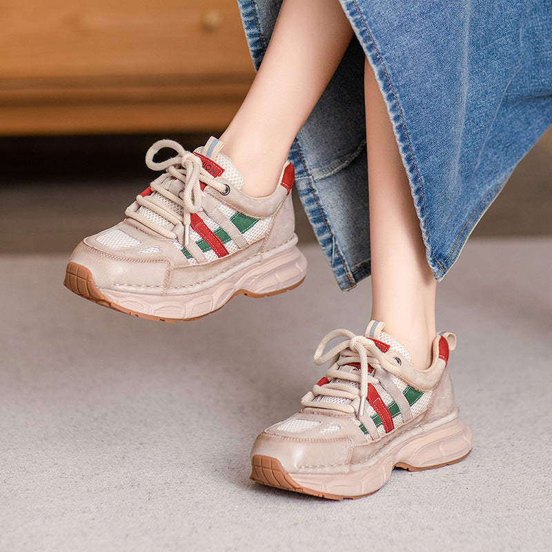 Women's Fashion Color Matching Breathable Casual Sneakers-RAIIFY