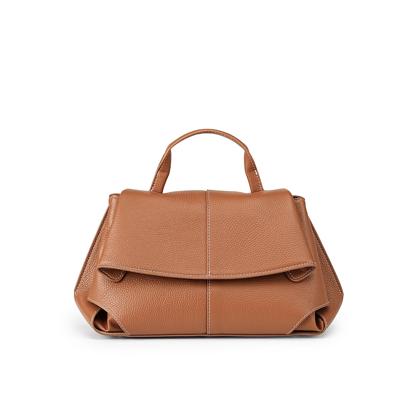Women's Minimalist Fashion Cowhide Satchel Bag-RAIIFY