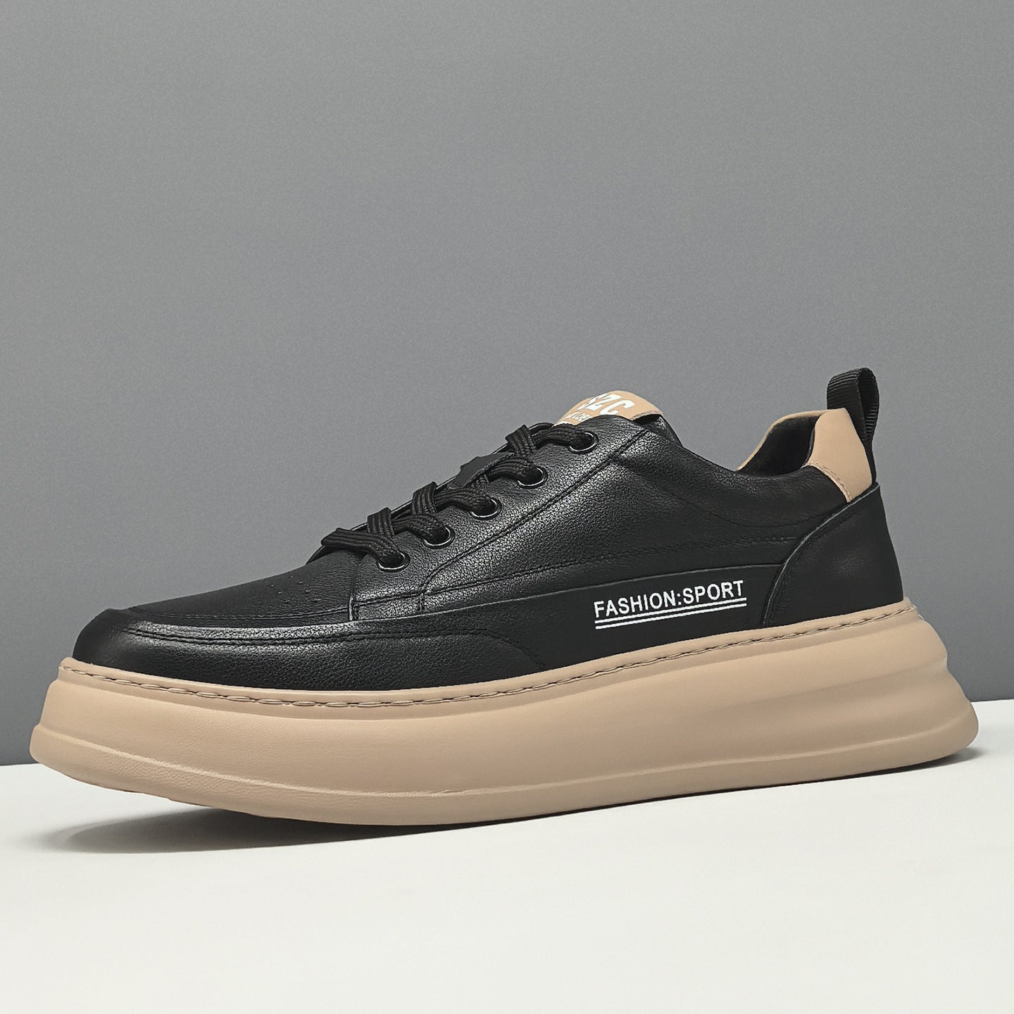 Men's Fashion Quilted Leather Flat Casual Sneakers-RAIIFY