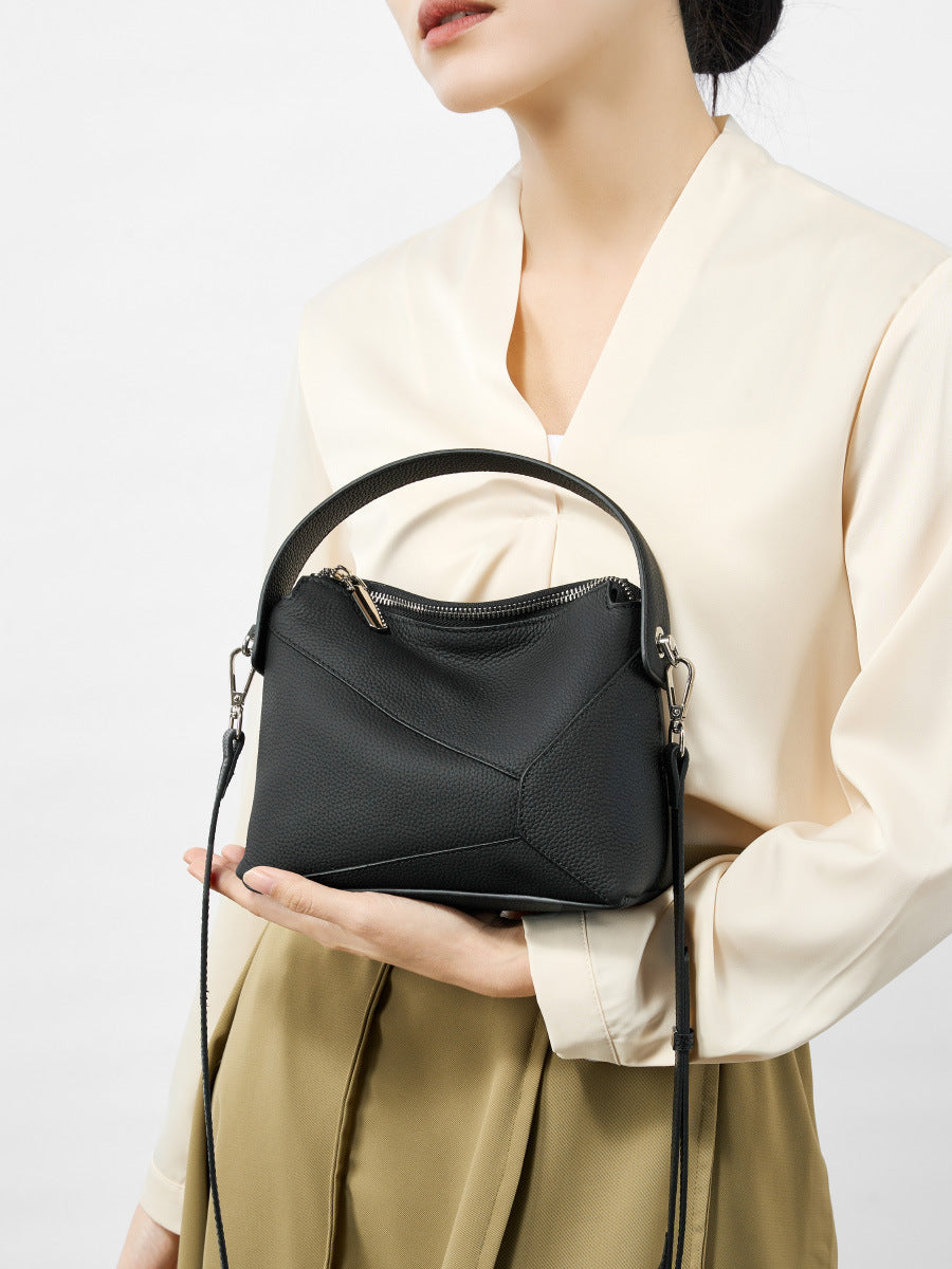 Women Stylish Plain Soft Leather Cross Body Purse-RAIIFY