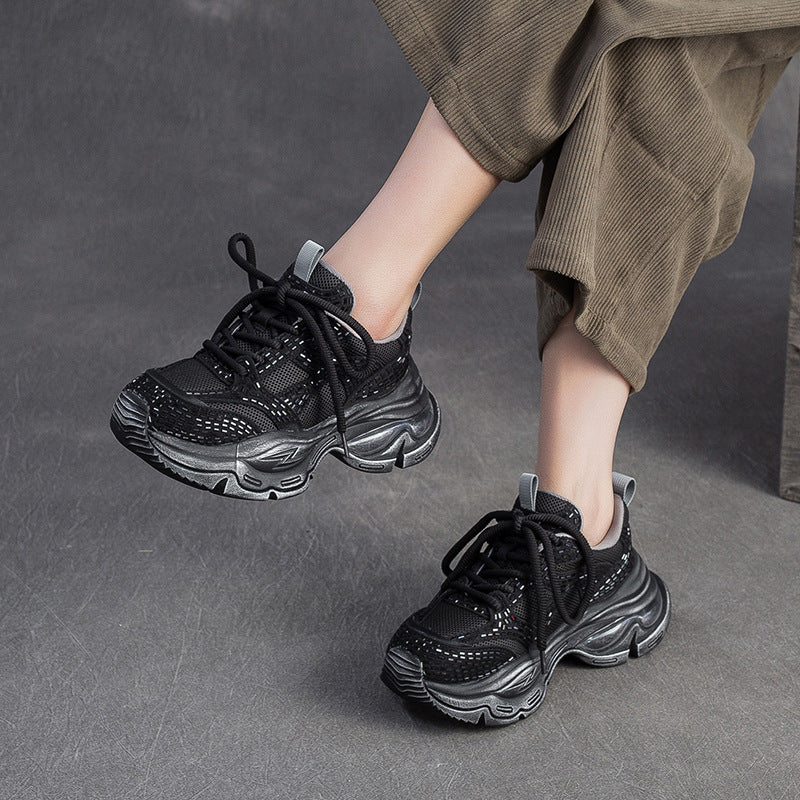 Women's Fashion Breathable Chunky Platform Sneakers-RAIIFY