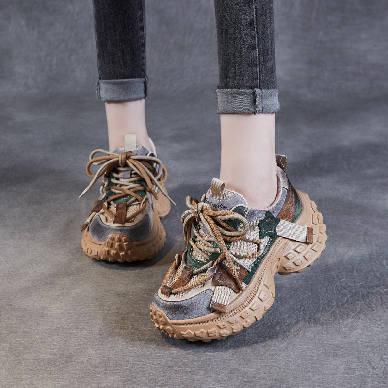 Women Fashion Breathable Chunky Platform Sneakers-RAIIFY