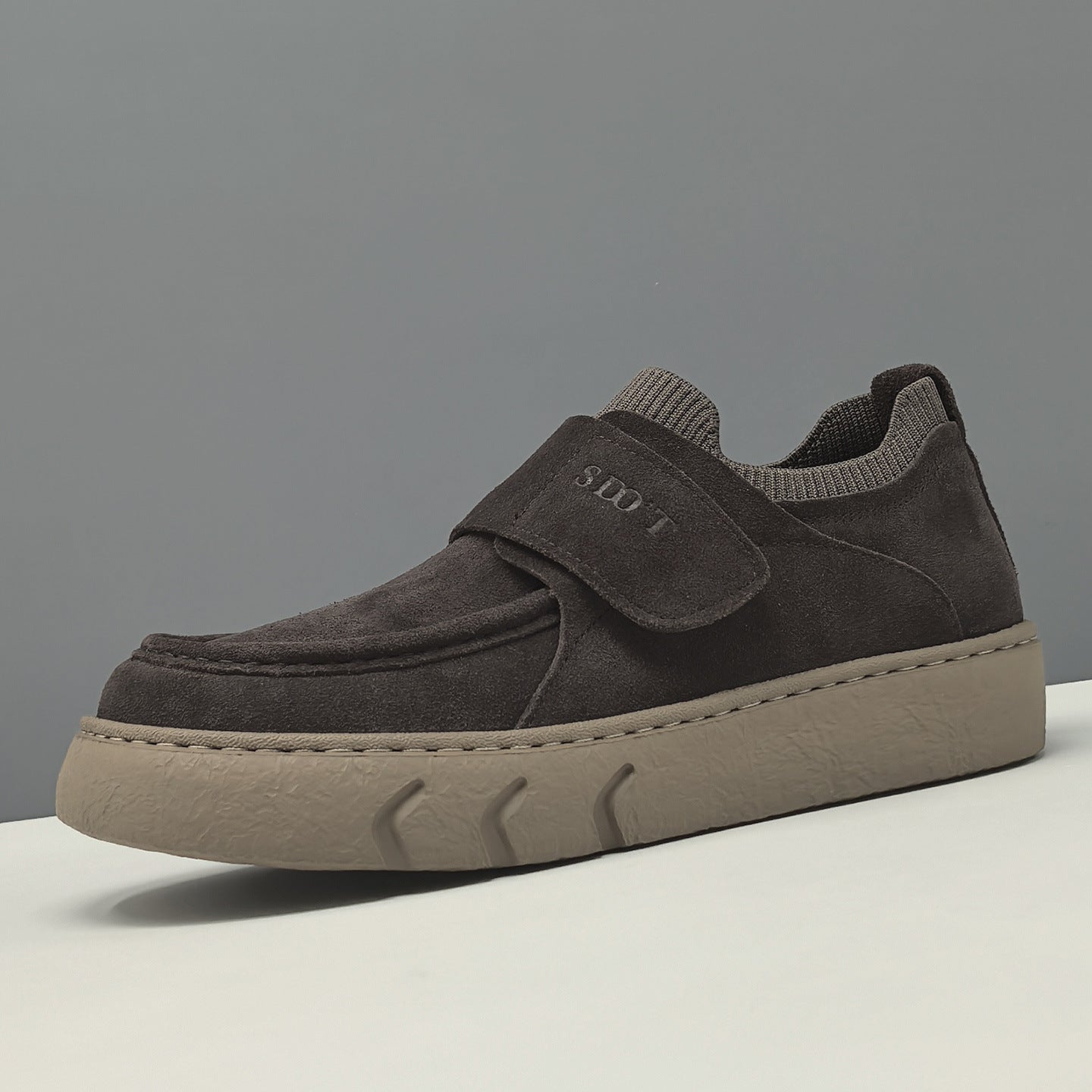 Men's Minimalist Suede Velcro Tape Casual Shoes-RAIIFY
