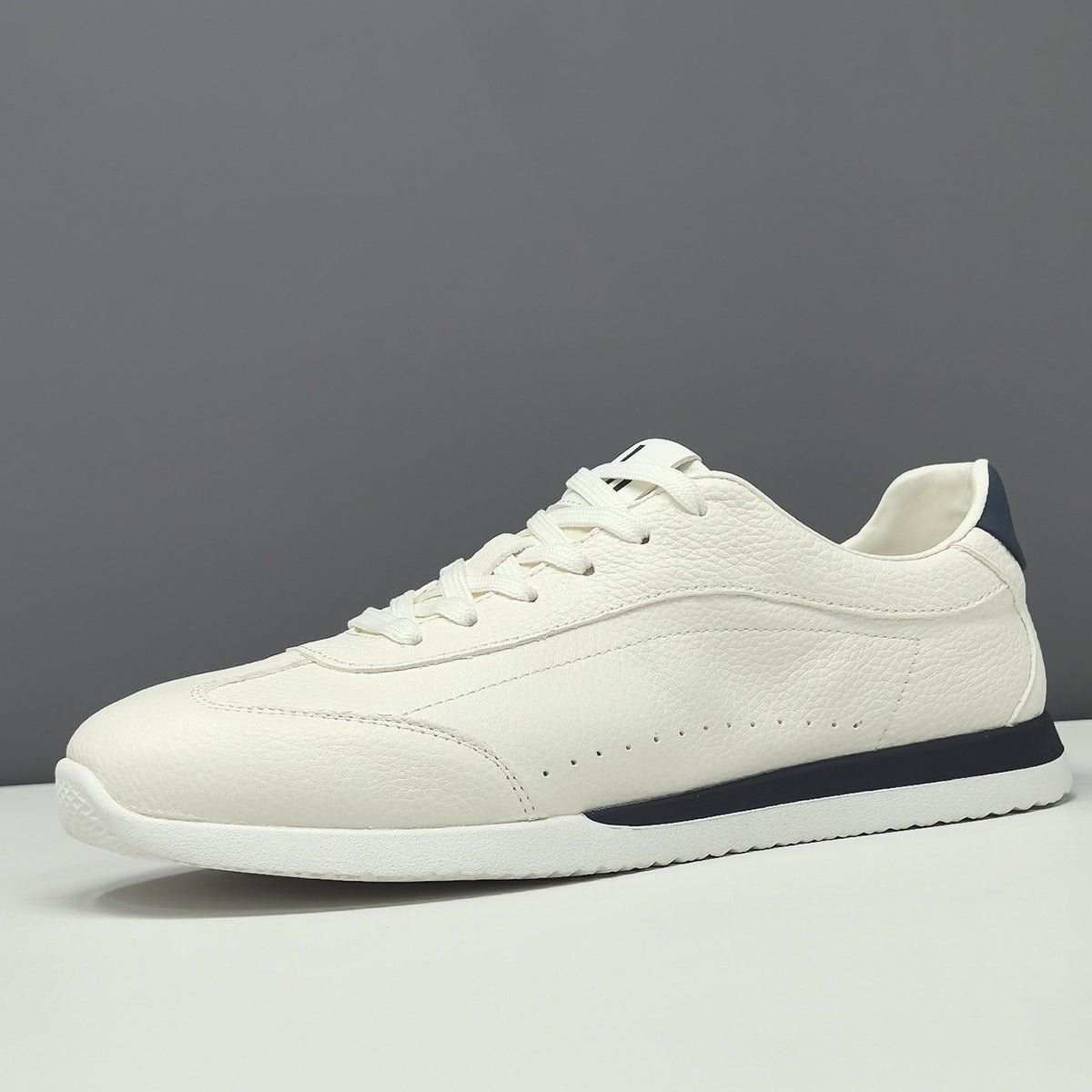 Men's Fashion Quilted Leather Chic Flat Casual Shoes-RAIIFY