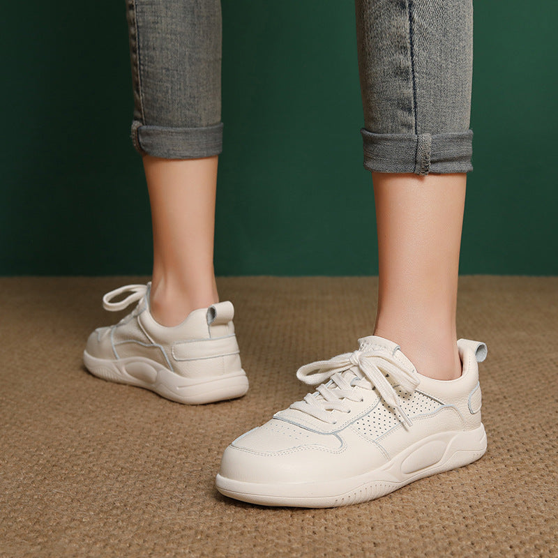 Women's Stylish Breathable Quilted Leather Casual Shoes-RAIIFY