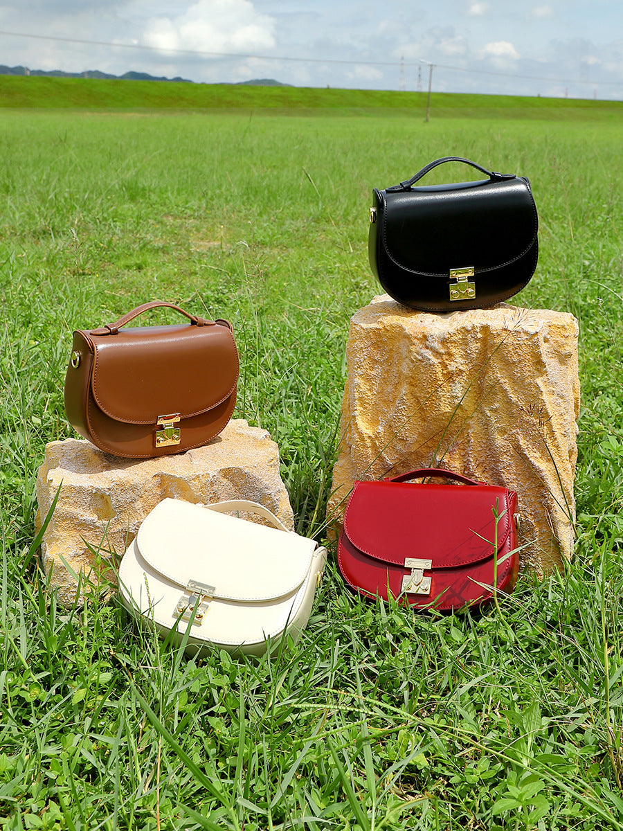 Women's Minimalist Leather Casual Cross Body Bag-RAIIFY