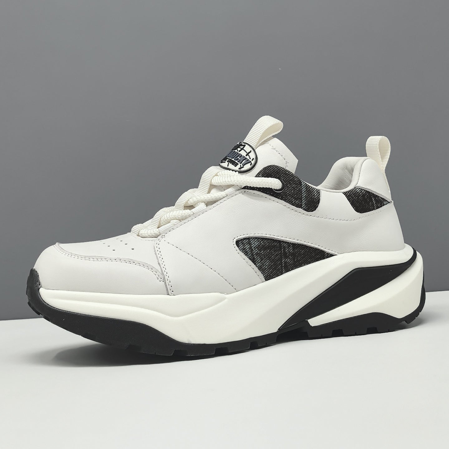 Men's Fashion Breathable Leather Casual Sneakers-RAIIFY