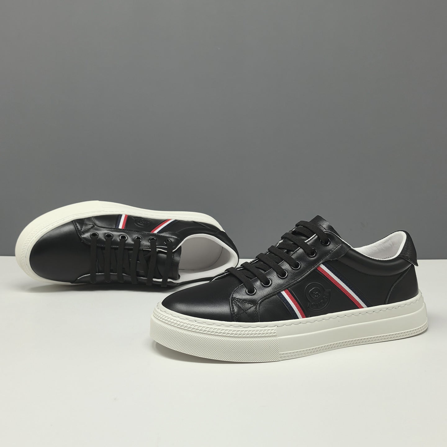 Men's Fashion Leather Flat Casual Shoes-RAIIFY